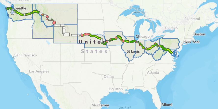 Great American Rail-Trail Map